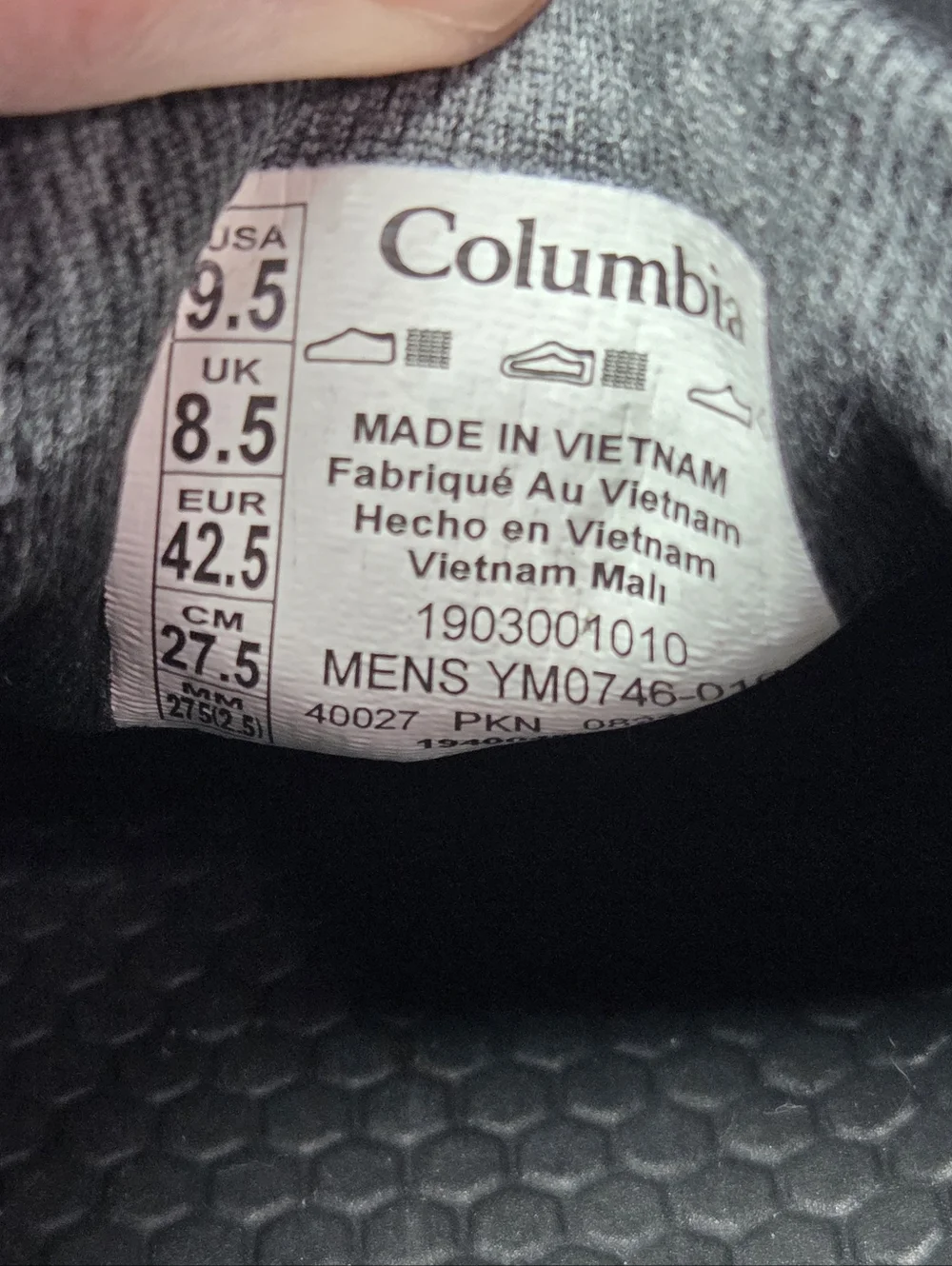 Columbia Distant Water PFG Men's Black Slip On Water Fishing Shoes Size 9.5